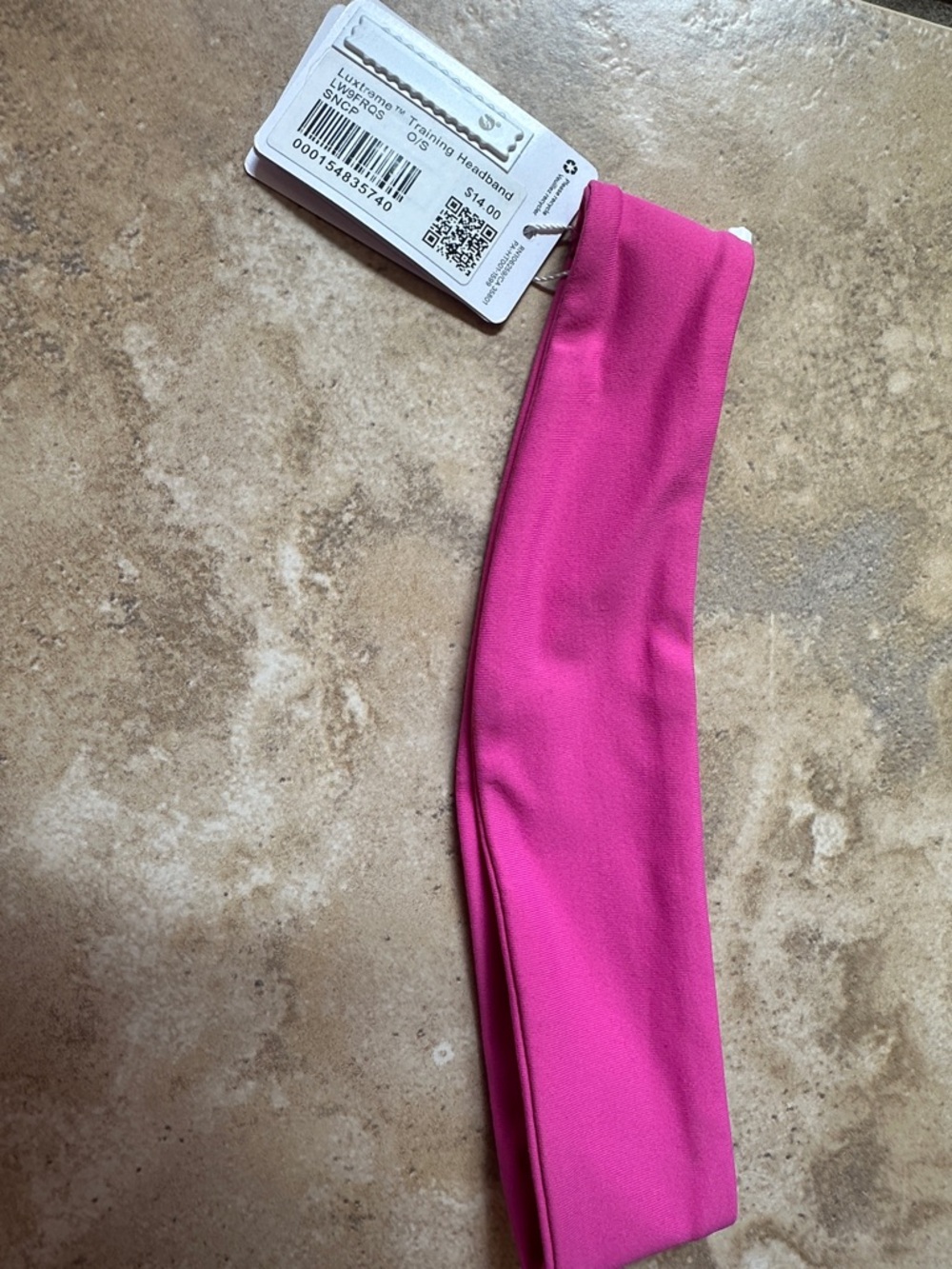Lululemon Hot Pink Workout Headband